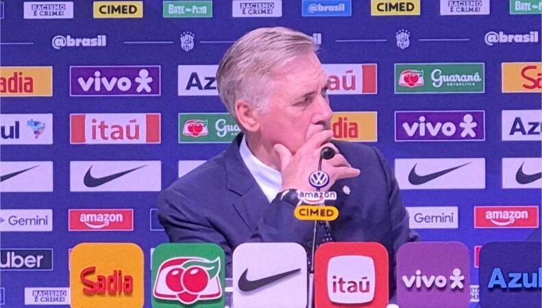 Com muitos novatos, Carlo Ancelotti convoca Seleção para amistosos
