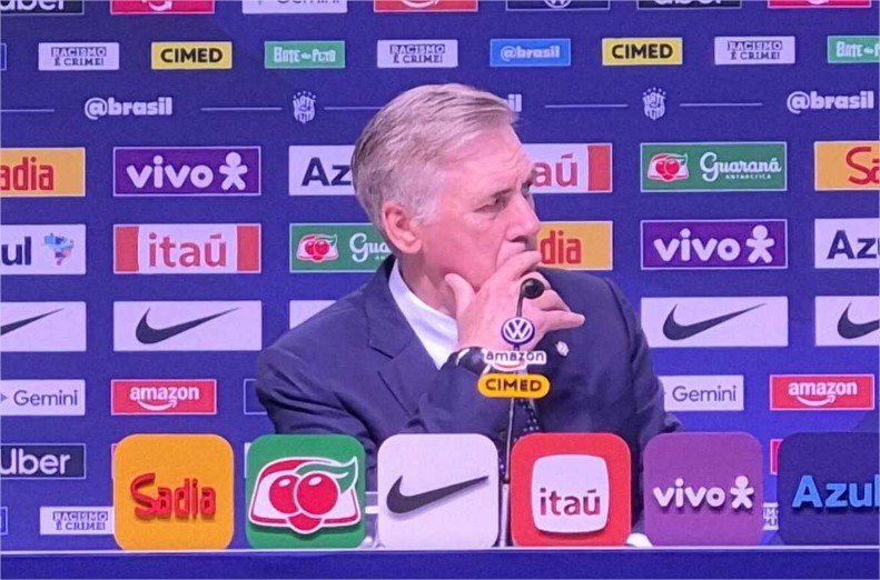 Com muitos novatos, Carlo Ancelotti convoca Seleção para amistosos