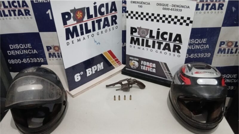 Polícia Militar prende dois suspeitos e apreende arma após roubo