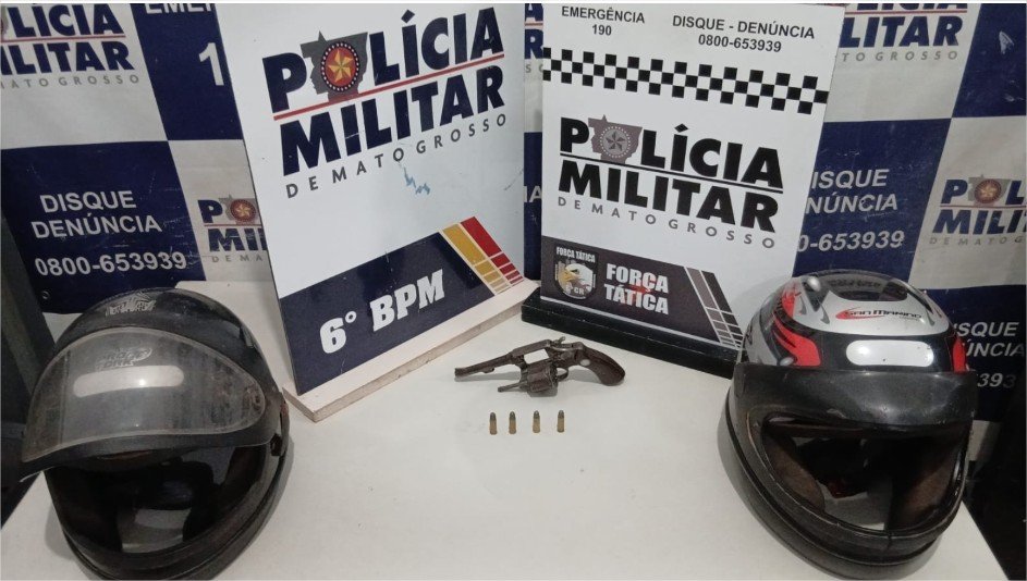 Polícia Militar prende dois suspeitos e apreende arma após roubo