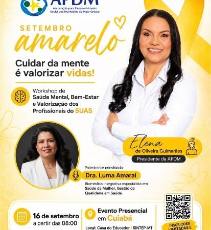 Elena Guimarães fortalece agenda social da APDM com encontro voltado à saúde mental dos profissionais do SUAS