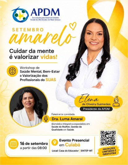 Elena Guimarães fortalece agenda social da APDM com encontro voltado à saúde mental dos profissionais do SUAS