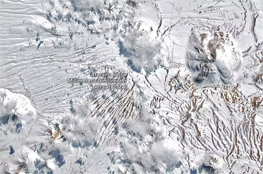 Por que o deserto mais seco do mundo ficou coberto de neve nas últimas semanas