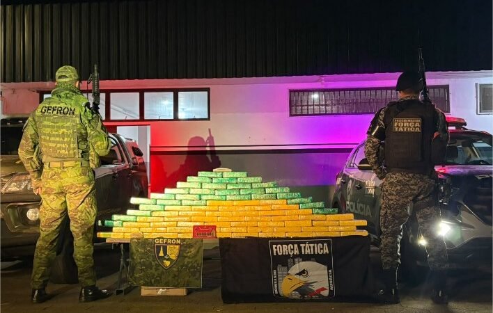 Gefron e Força Tática apreendem 80 tabletes de drogas em Várzea Grande