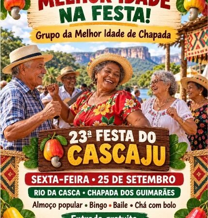 Grupo da Melhor Idade de Chapada participa da 23ª Festa do Cascaju