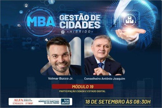 MBA em Gestão de Cidades aborda participação cidadã, transparência e Estado Digital nesta sexta-feira