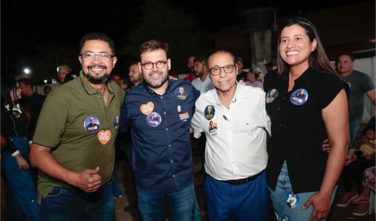 Força na Baixada: Júlio Campos é abraçado por multidão e autoridades em Poconé