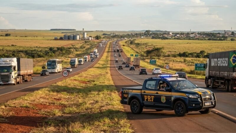 PRF registra 436 excessos de velocidade e 288 ultrapassagens indevidas durante Operação Independência em Mato Grosso
