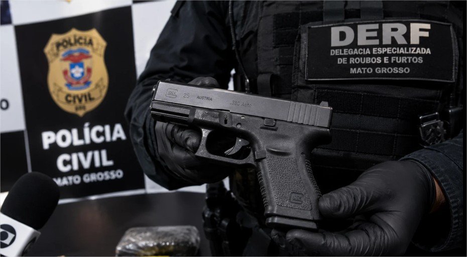 Funcionário é desmascarado pela Derf após esconder pistola Glock em peças em Confresa (MT)