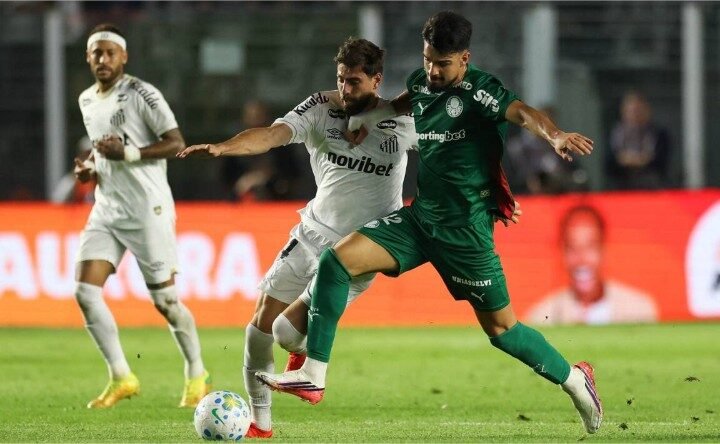 Palmeiras empata com o Santos e avança à semifinal da Copa do Brasil