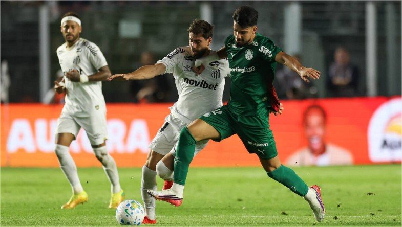 Palmeiras empata com o Santos e avança à semifinal da Copa do Brasil