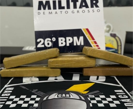 Polícia Militar prende faccionado com cinco tabletes de maconha em Nova Mutum