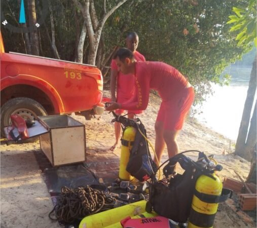 Corpo de Bombeiros localiza corpo de criança vítima de afogamento no Rio Arinos