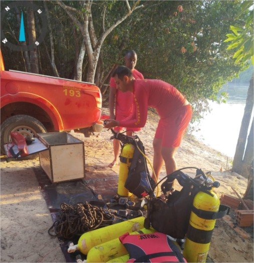 Corpo de Bombeiros localiza corpo de criança vítima de afogamento no Rio Arinos