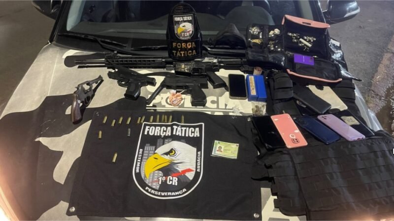 Polícia Militar prende quatro homens após roubo a mineradora em Nossa Senhora do Livramento
