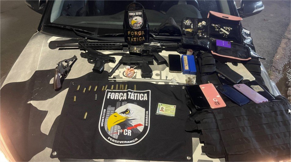 Polícia Militar prende quatro homens após roubo a mineradora em Nossa Senhora do Livramento