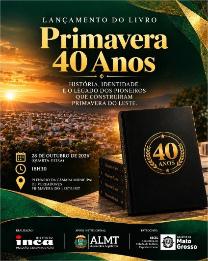 Livro Primavera 40 anos eterniza a trajetória dos pioneiros e celebra a história