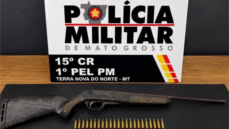 Polícia Militar prende homem por violência doméstica e apreende arma de fogo em residência