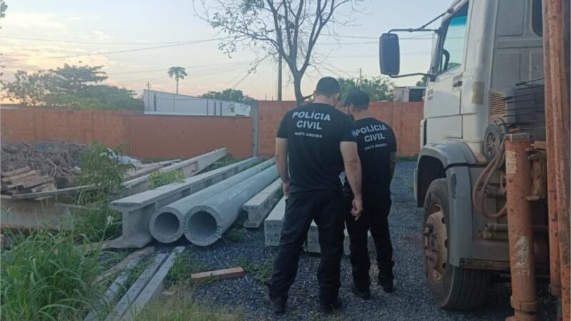 Polícia Civil cumpre mandados e mira esquema de furto e receptação de materiais em Várzea Grande