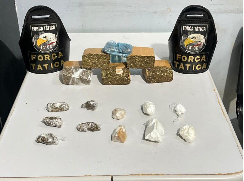 Força Tática prende homem por suspeita de tráfico de drogas em Nova Mutum
