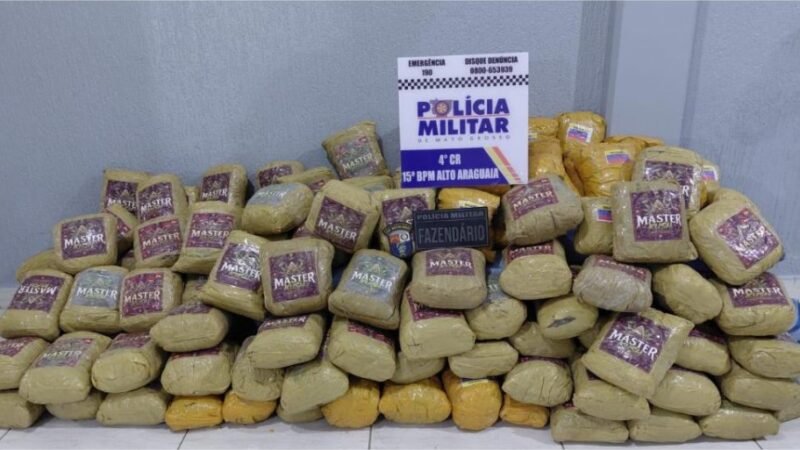 Polícia Militar apreende super maconha escondida em carga de milho em Alto Araguaia