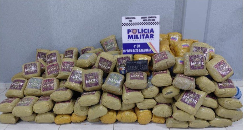 Polícia Militar apreende super maconha escondida em carga de milho em Alto Araguaia