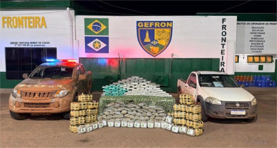 Gefron apreende 250 quilos de drogas e causa prejuízo de R$ 690 mil às facções criminosas