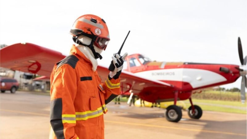 Corpo de Bombeiros combate dois incêndios florestais nesta segunda-feira (5)