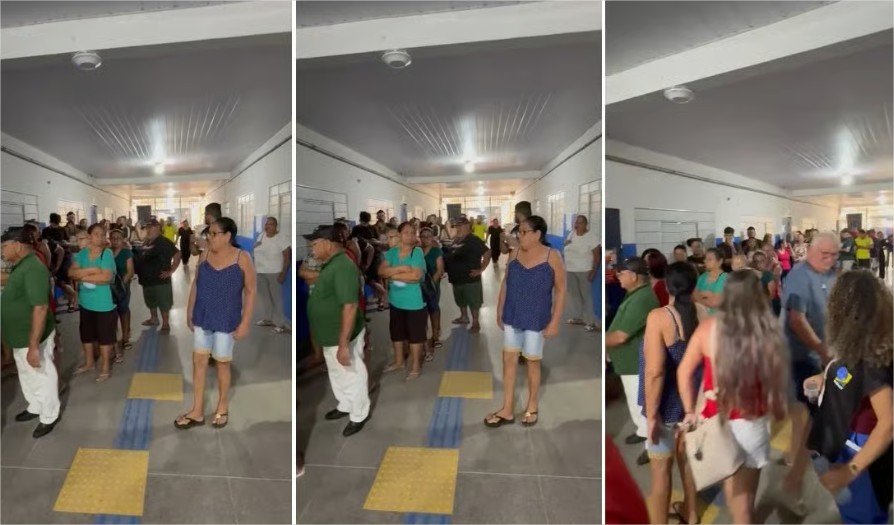 Problema em urna causa fila na Escola Agenor Ferreira Leão, no Tijucal