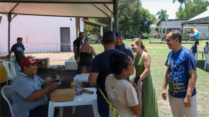 Flávia Moretti celebra dia de Nossa Senhora em missa no distrito de Praia Grande