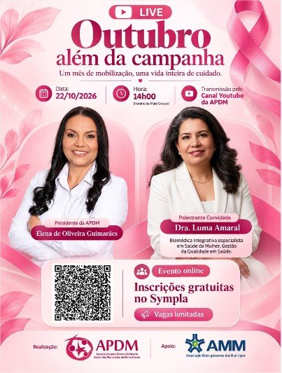 # Ministério das Mulheres confirma participação em live da APDM sobre saúde integral da mulher