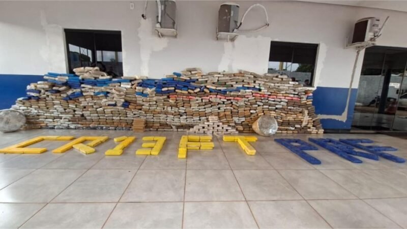 PM e PRF apreendem 1,1 tonelada de drogas em Canarana e causam prejuízo de R$ 8,6 milhões ao crime