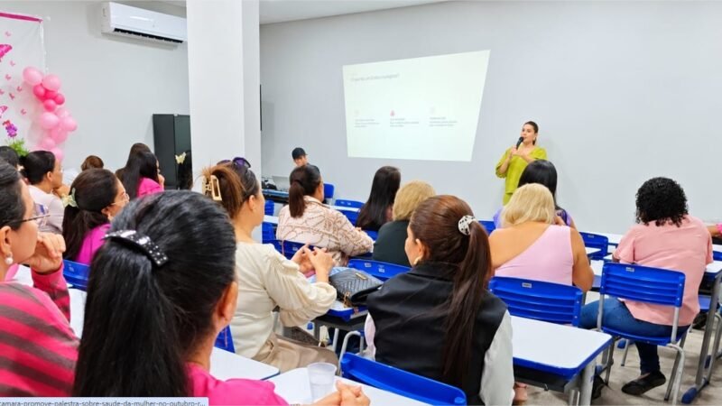 Câmara promove palestra sobre saúde da mulher no Outubro Rosa