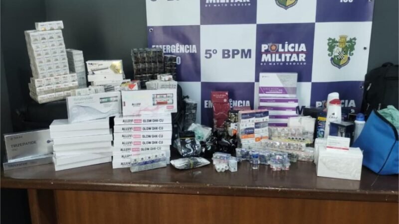 Polícia Militar apreende carga irregular de medicamentos emagrecedores e anabolizantes