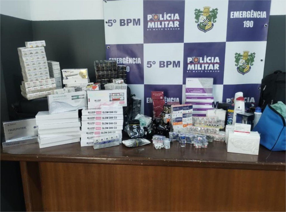 Polícia Militar apreende carga irregular de medicamentos emagrecedores e anabolizantes