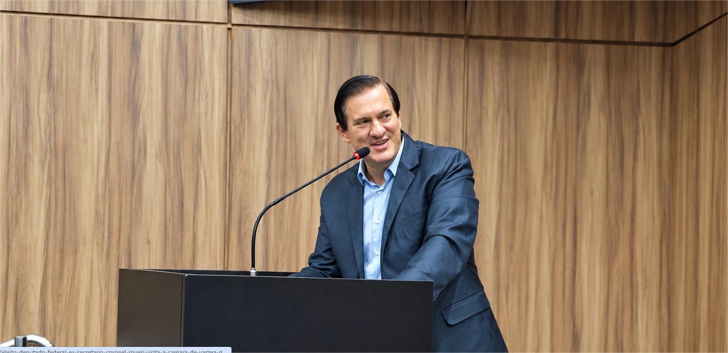 Eleito deputado federal, ex-secretário Coronel Roveri visita a Câmara de Várzea Grande e reafirma compromisso com o município