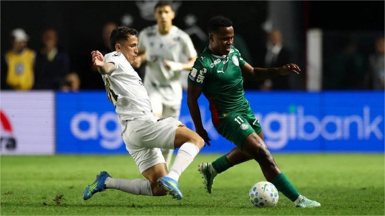 Santos e Palmeiras empatam na Vila, e Flamengo agradece no Brasileirão