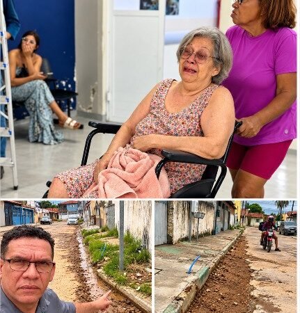 # Idosa sofre fratura no punho após queda em Cuiabá e família alerta para riscos de buracos nas vias públicas
