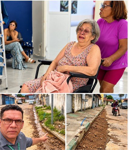 # Idosa sofre fratura no punho após queda em Cuiabá e família alerta para riscos de buracos nas vias públicas