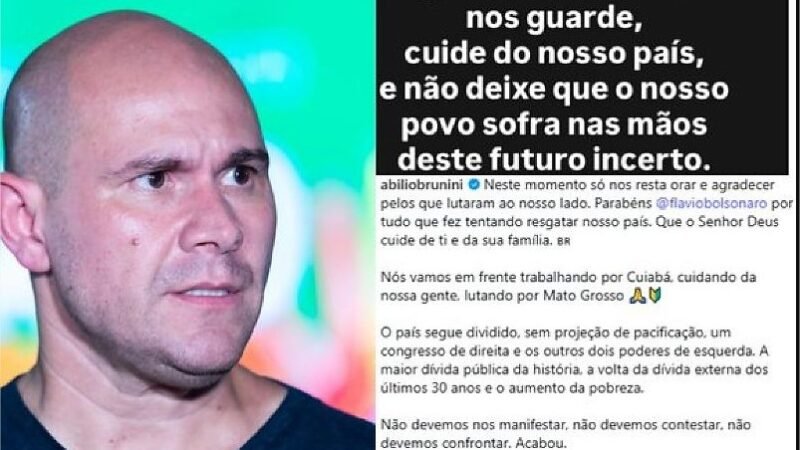 Abilio reconhece derrota de Flávio para Lula: “Não devemos contestar”