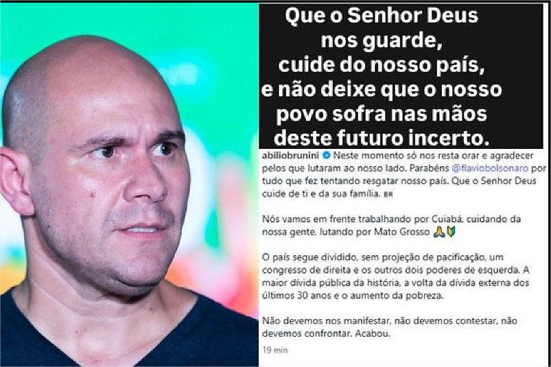 Abilio reconhece derrota de Flávio para Lula: “Não devemos contestar”