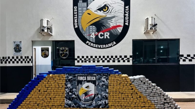 Polícia Militar apreendeu mais de 10,1 toneladas de entorpecentes em 2026