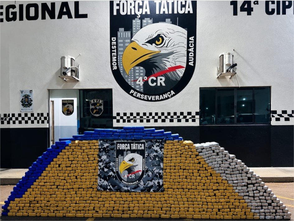 Polícia Militar apreendeu mais de 10,1 toneladas de entorpecentes em 2026