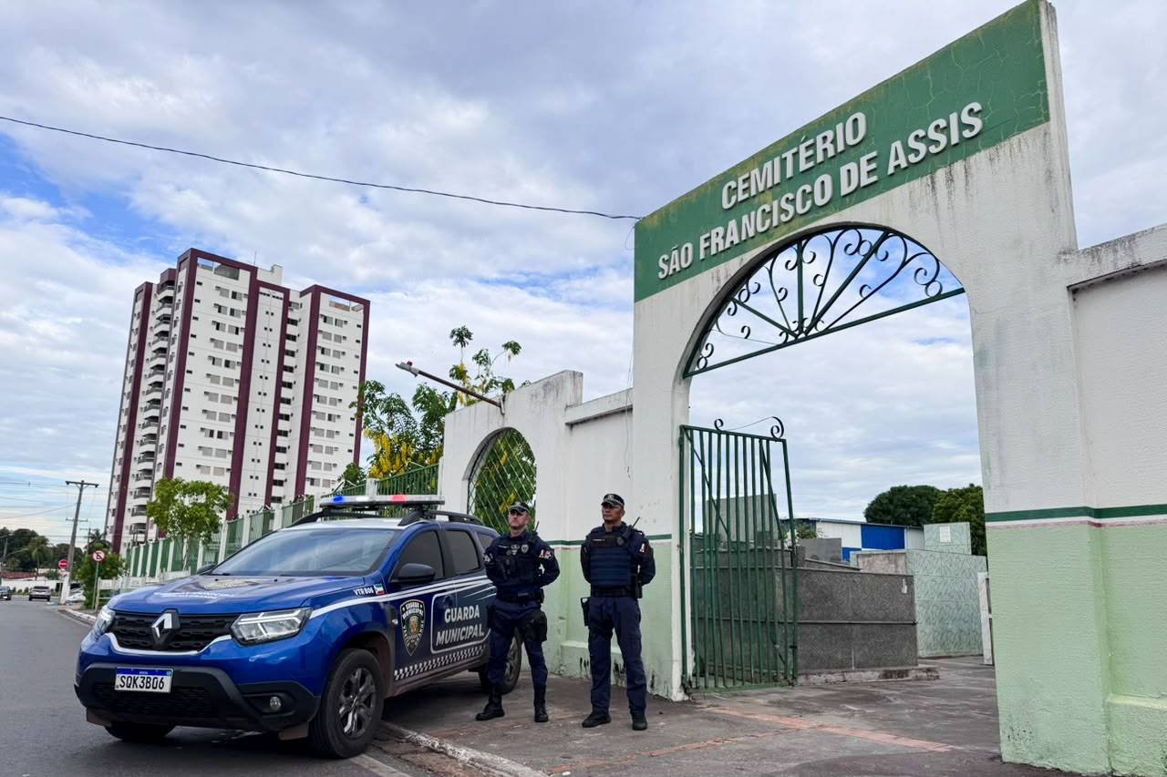 Guarda Municipal reforça segurança nos 13 cemitérios de Várzea Grande no Dia de Finados